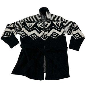 Rachel Roy | Women's Cardigan Sweater | Black & White | Size Large